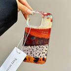 Abstract Contrast Frosted Phone Case