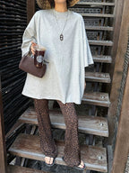 High-end Loose Soft Leopard Print Pants