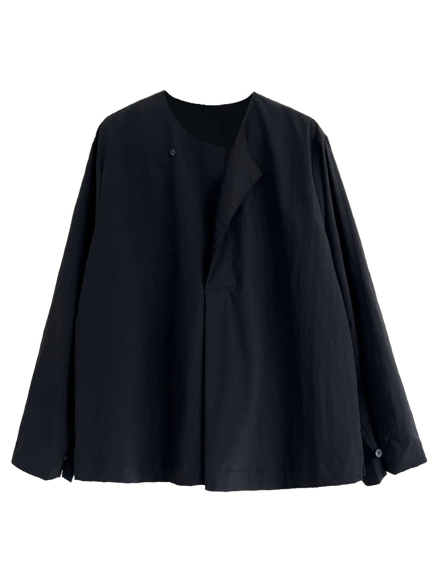 Chic Silhouette Long-sleeved Cotton Shirt