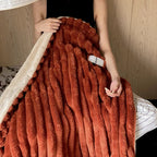 Soft Faux Rabbit Fur Warm Blanket