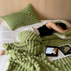 Soft Faux Rabbit Fur Warm Blanket