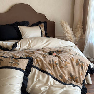 Monica French Retro Cotton Four-piece Bedding set by painevida
