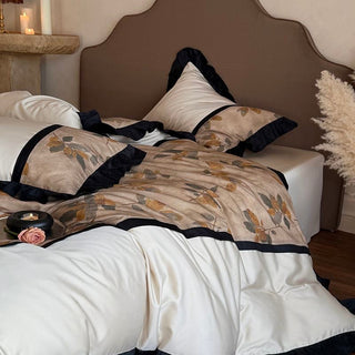 Monica French Retro Cotton Four-piece Bedding set by painevida