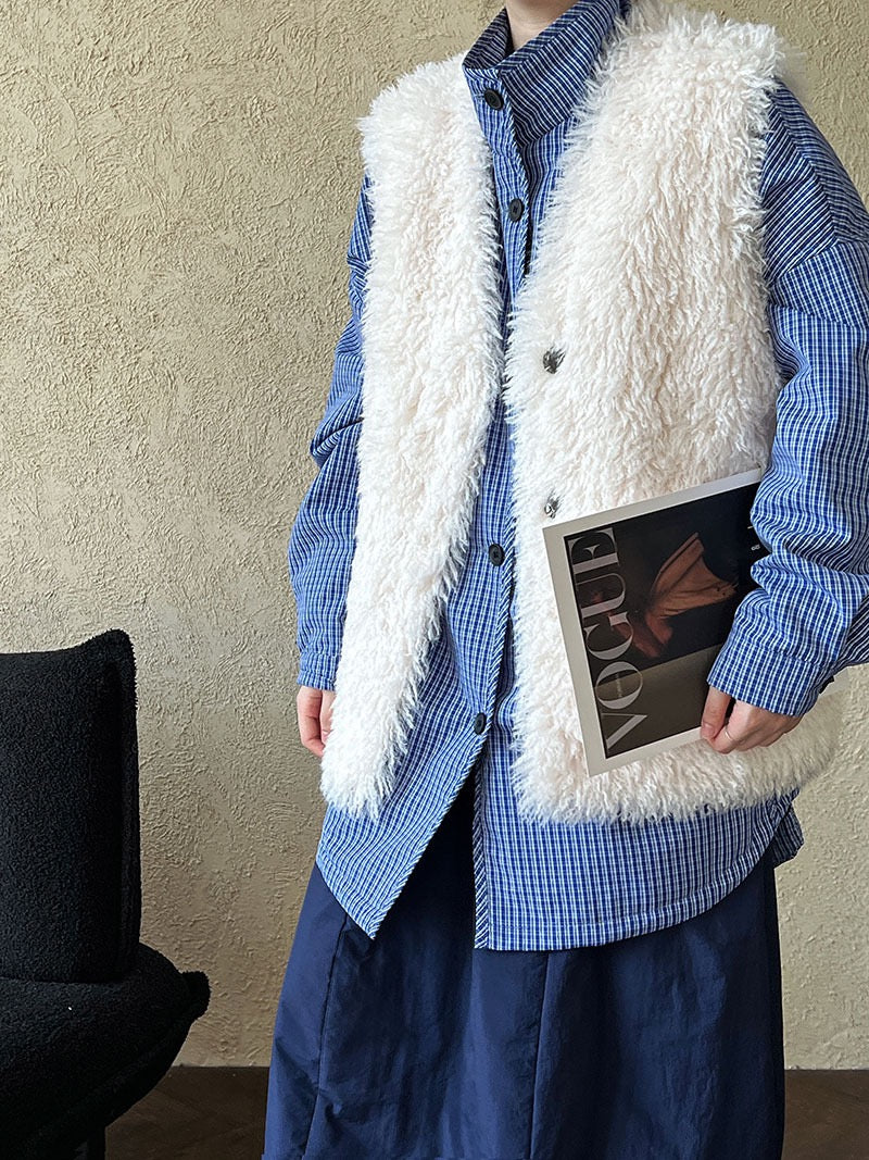 High-end Lambswool Vest jacket