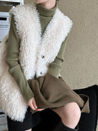 High-end Lambswool Vest jacket