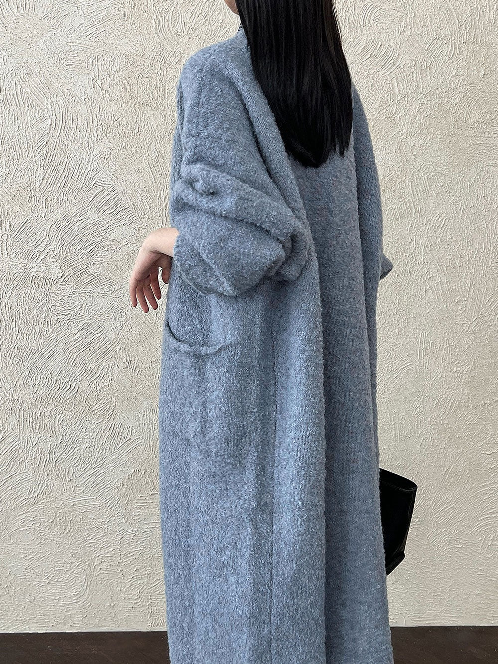 Loose Soft Cashmare Long Knitted Cardigan