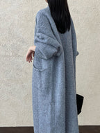 Loose Soft Cashmare Long Knitted Cardigan