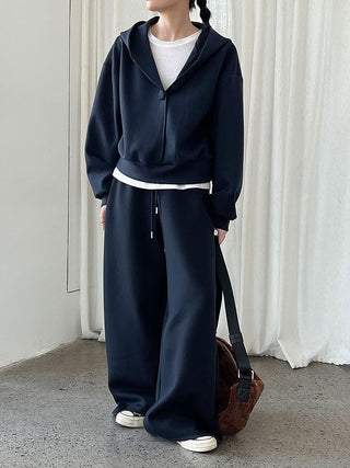 One-button Loose Sports Suit by painevida