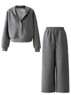 One-button Loose Sports Suit