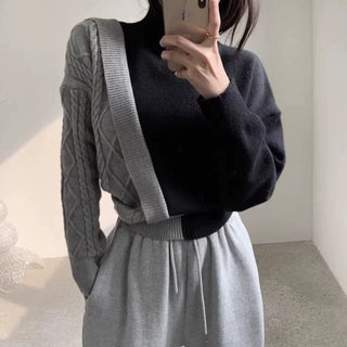 Niche Design Split-joint Sweater by painevida