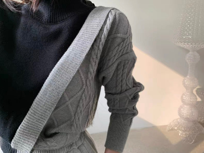 Niche Design Split-joint Sweater