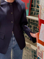 Hourglass Waist Slit Jacket