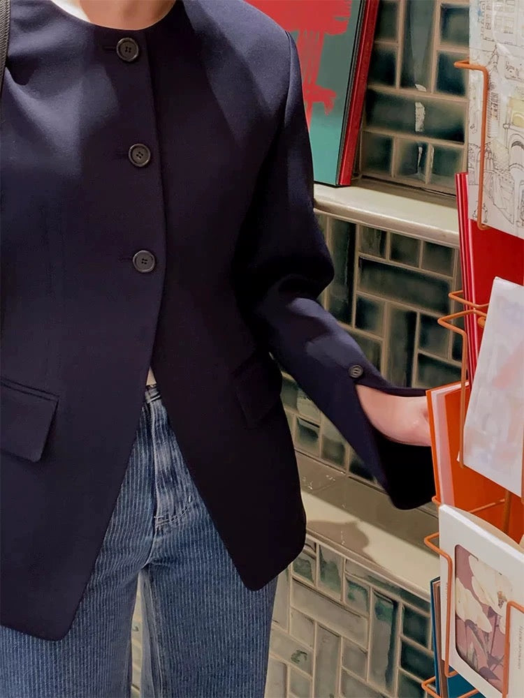 Hourglass Waist Slit Jacket