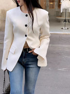 Hourglass Waist Slit Jacket