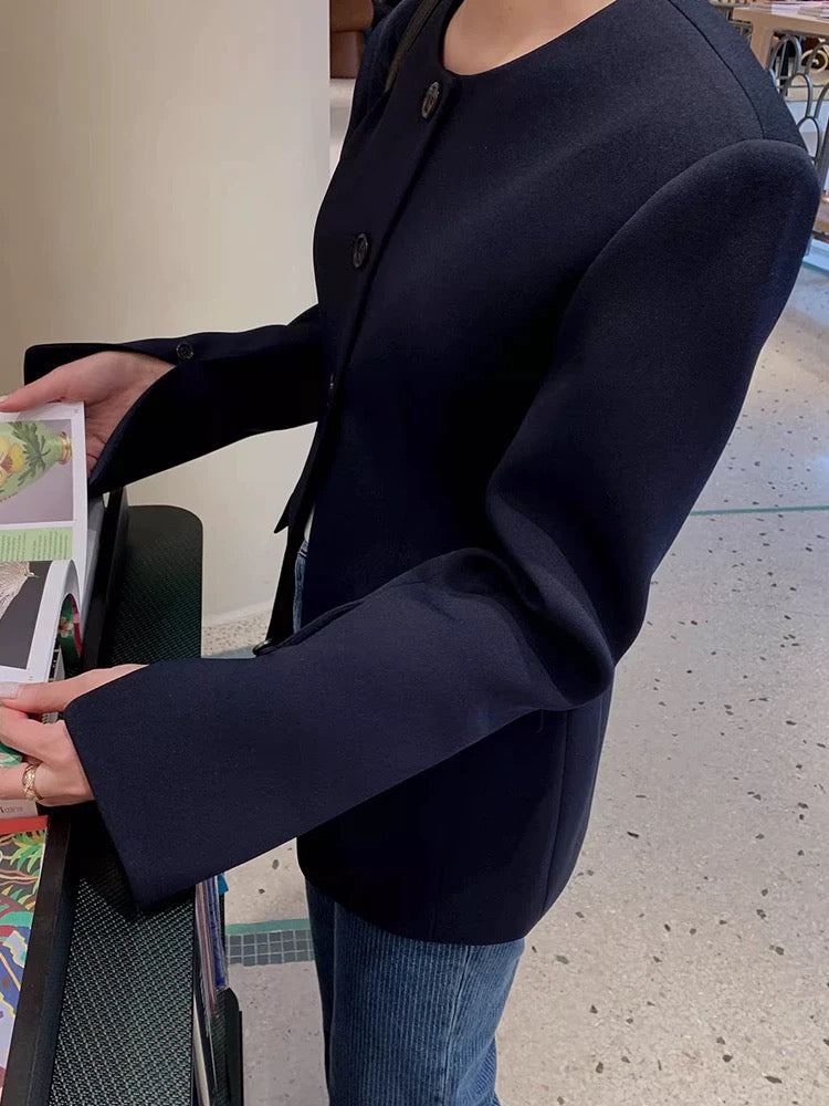 Hourglass Waist Slit Jacket