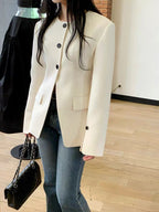 Hourglass Waist Slit Jacket