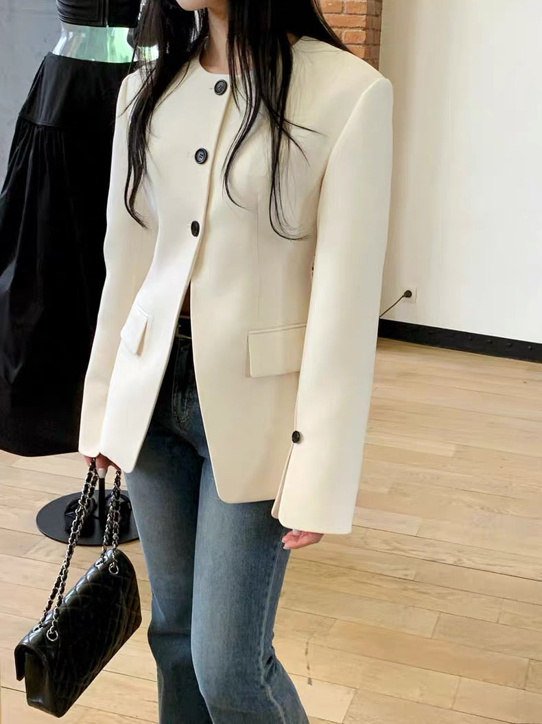 Hourglass Waist Slit Jacket