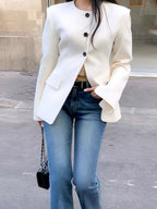 Hourglass Waist Slit Jacket