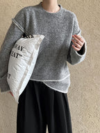 Lazy Irregular Hem Sweater