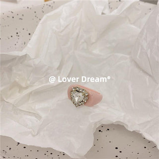 Vintage Heart Diamond Ring