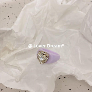 Vintage Heart Diamond Ring