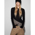 Irregular Diagonal Striped Base Layer Top