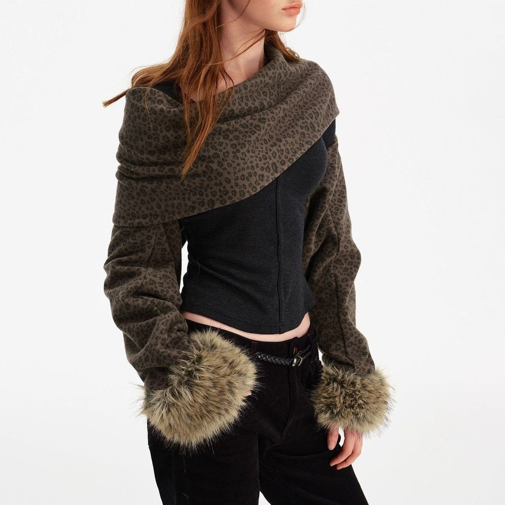 Leopard Print Shawl and Scarf