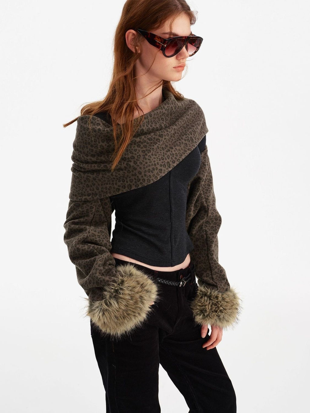 Leopard Print Shawl and Scarf