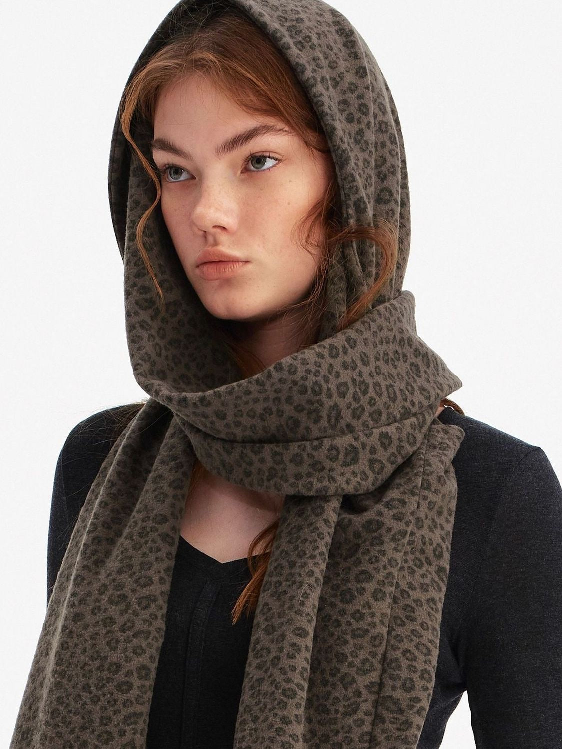 Leopard Print Shawl and Scarf