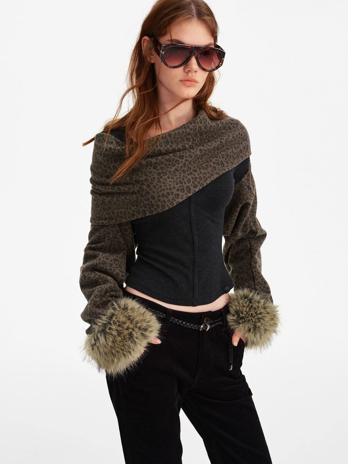 Leopard Print Shawl and Scarf