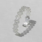 Lace-Carved Bangle | 18K Gold & Silver - PAINEVIDA