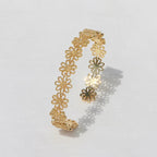Lace-Carved Bangle | 18K Gold & Silver - PAINEVIDA