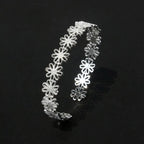 Lace-Carved Bangle | 18K Gold & Silver - PAINEVIDA