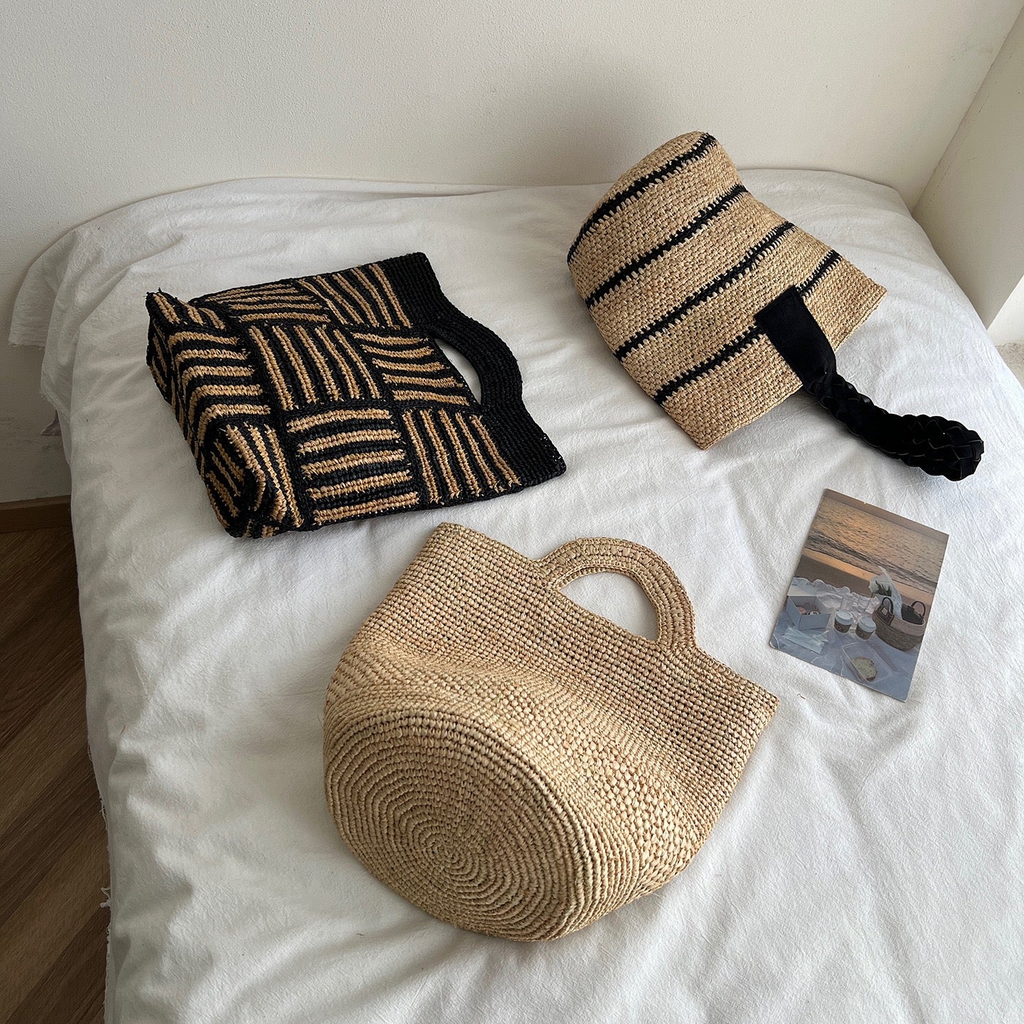 Raffia Straw Bags For Beach Vacations