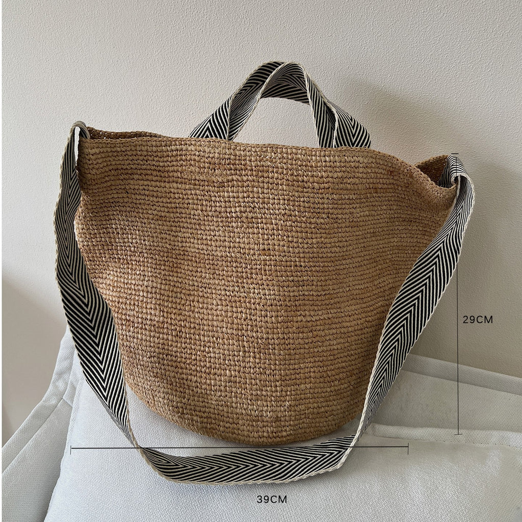 Raffia Straw Bags For Beach Vacations