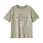 Minimalist Letter Print T-shirt for Women