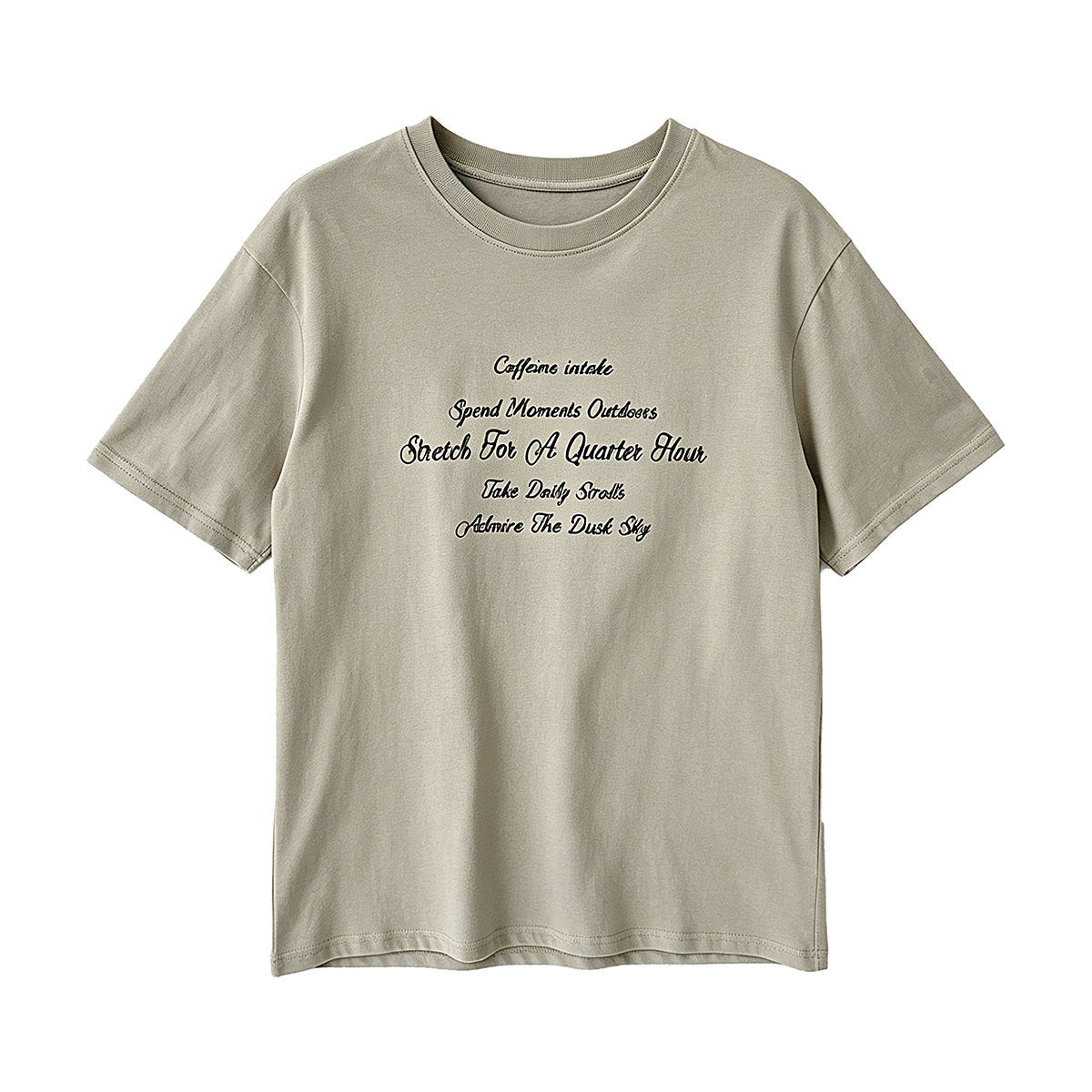 Minimalist Letter Print T-shirt for Women