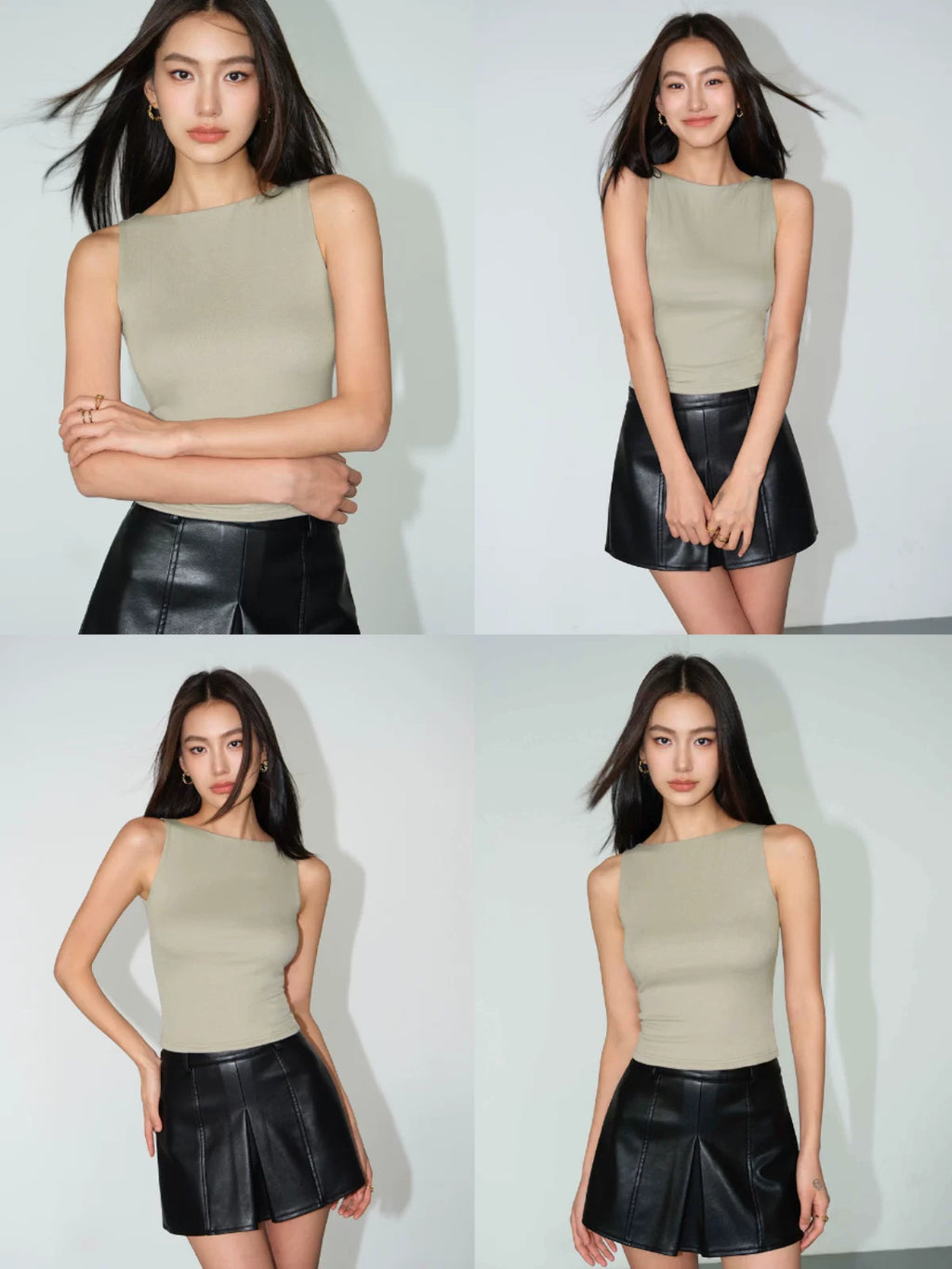 Slim-Fit Sleeveless Tank Top