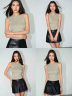 Slim-Fit Sleeveless Tank Top