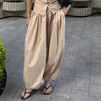 Loose-fitting Pure cotton Lantern Pants