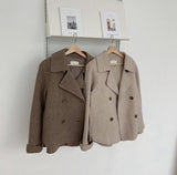 Simple Casual Short Woolen Jacket - PAINEVIDA