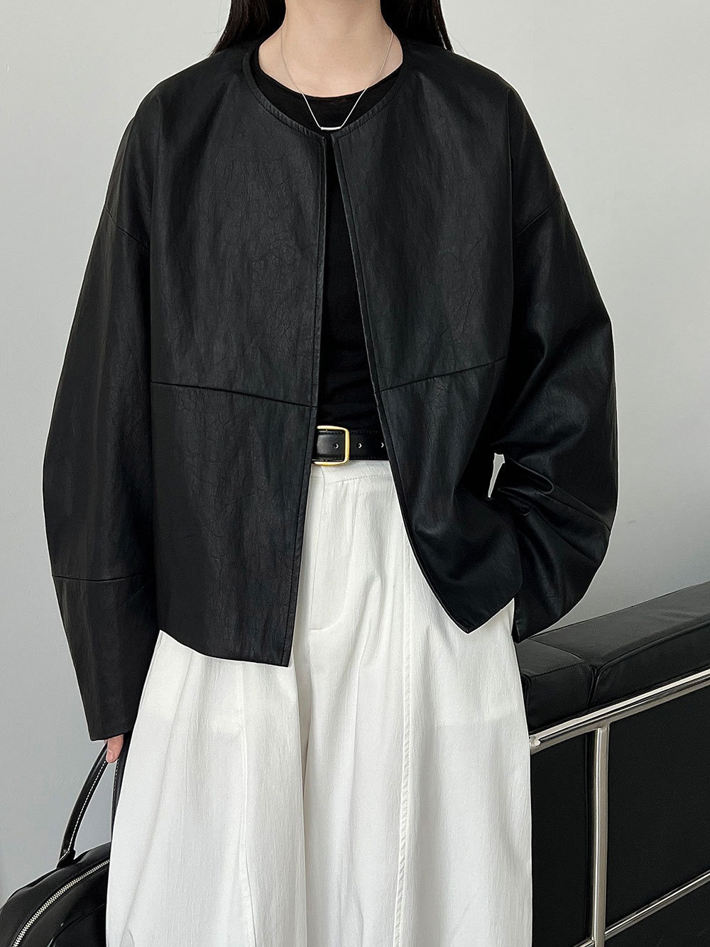 Loose Cool Casual Flight Leather Jacket