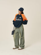 Vintage Loose Wide-Leg Straight-Leg Jeans by painevida