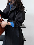 British Minimalist Knee-length Trench Coat