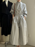 French Vintage Cotton Shirt Dress