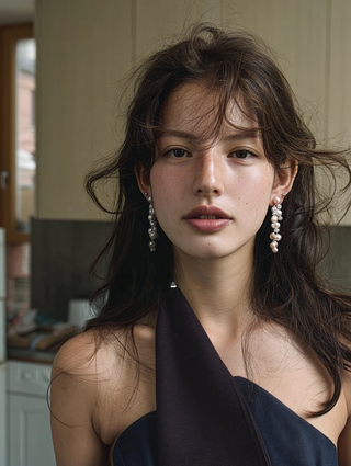 French Vintage Irregular Pearl Earrings by painevida