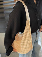 Hand-held Straw Single Shoulder Bag by painevida