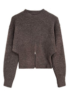Short Zipper Pullover Sweater - PAINEVIDA