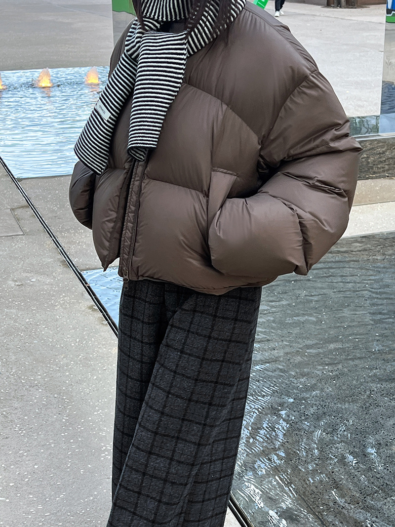 Fluffy White duck Down Puffer Jacket