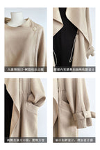 Knee-length Drawstring Linen Windbreaker